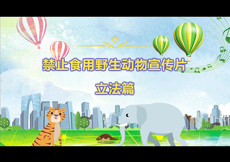 禁食野生動(dòng)物，從我做起，從現(xiàn)在做起